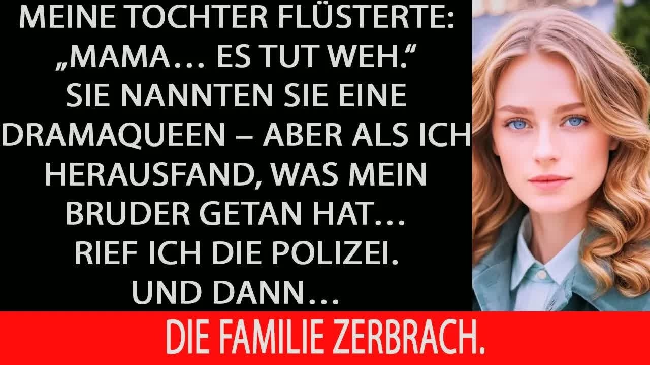 Meine tochter sagte： „es tut weh“ – sie lachten, bis ich herausfand, was mein bruder getan hat