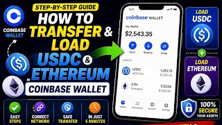 Coinbase Wallet లో USDC & Ethereum ఎలా Load చేయాలి? | Complete Telugu Guide 2026