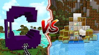 GLASS HOUSE VS OBSIDIAN HOUSE IN MINECRAFT!