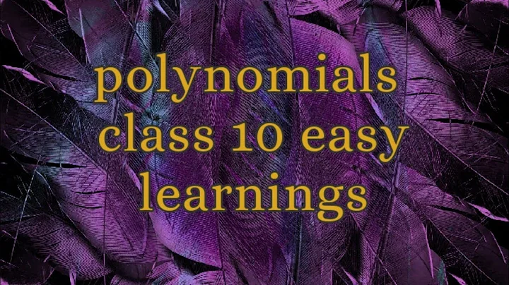 Polynomials by Megha Sahni || class 10 || Maths ||...