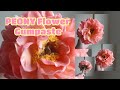 PEONY FLOWER in Gumpaste / Sugar  (Realistic Hawaiian Coral charm Peony)  Vlog 3 by marckevinstyle