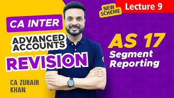 Quick Revision I AS 17 Segment Reporting | CA Inter | CA Zubair Khan
