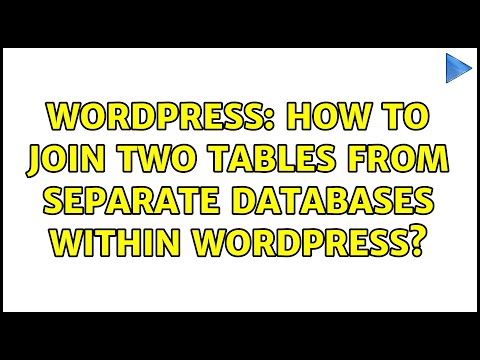 Wordpress: How to Join two tables from separate databases within Wordpress?