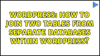 Celebrity Wordpress: How to Join two tables from separate databases within Wordpress? Net Worth