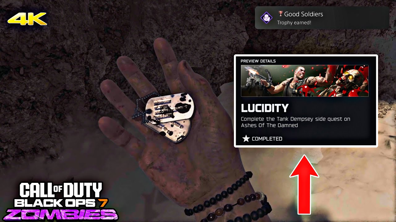 🟡BO7 Зомби🟡 Визитная карточка Lucidity Dark Ops в Ashes of the Damned в Black Ops 7