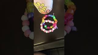 Um Kandi and sticky roll bracelets