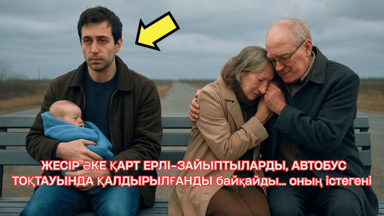 ЖЕСІР ӘКЕ ҚАРТ ЕРЛІ-ЗАЙЫПТЫЛАРДЫ, АВТОБУС ТОҚТАУЫНДА ҚАЛДЫРЫЛҒАНДЫ байқайды… оның істегені