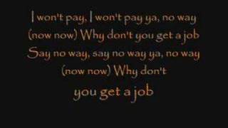 Video thumbnail of "The Offspring - Why Don't you get a job? Lyrics"
