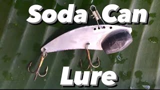 How to make a Blade Bait Lure from a Soda Pop Can (DIY)