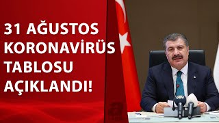 Sağlık Bakanlığı 31 Ağustos 2021 kovid-19 vaka ve vefat tablosunu açıkladı! İşte detaylar...