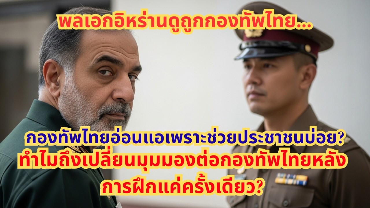 กองทัพไทยอ่อนแอเพราะช่วยประชาชนบ่อย? ทำไมพลเอกอิหร่านเปลี่ยนมุมมองต่อกองทัพไทยหลังการฝึกครั้งเดียว?