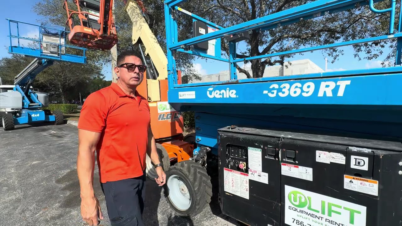 How To Drive a Genie GS-3369 Rough Terrain Scissor Lift