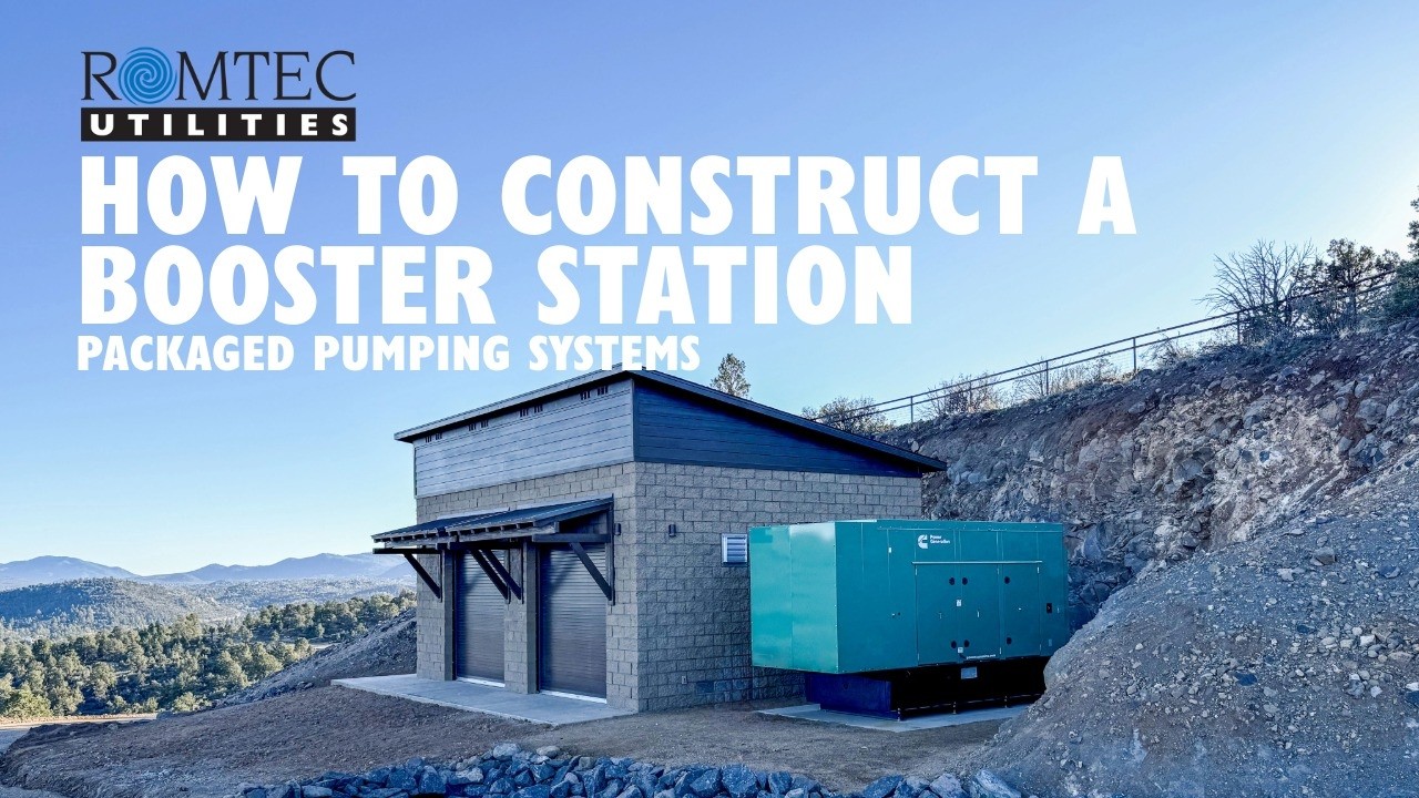 A booster station is a unique construction scenario because it involves a building and an integrated pumping system. This video details the steps for successfully constructing a booster station and building.

Booster stations have many components including a building and therefore, the order of installation is very important for a successful project.