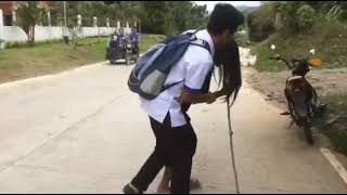 A young man being a responsible adolescent
