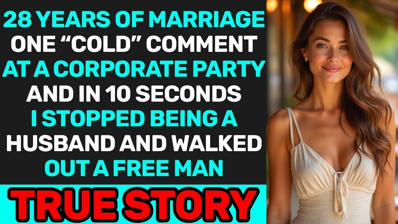 After 28 Years Of Marriage And One  Cold  Comment At The Corporate Party — I Was Free In 10 Seconds