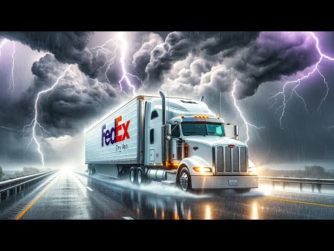 Ride Along with a Veteran Trucker Through Blinding Thunderstorms in ATS - Day 9