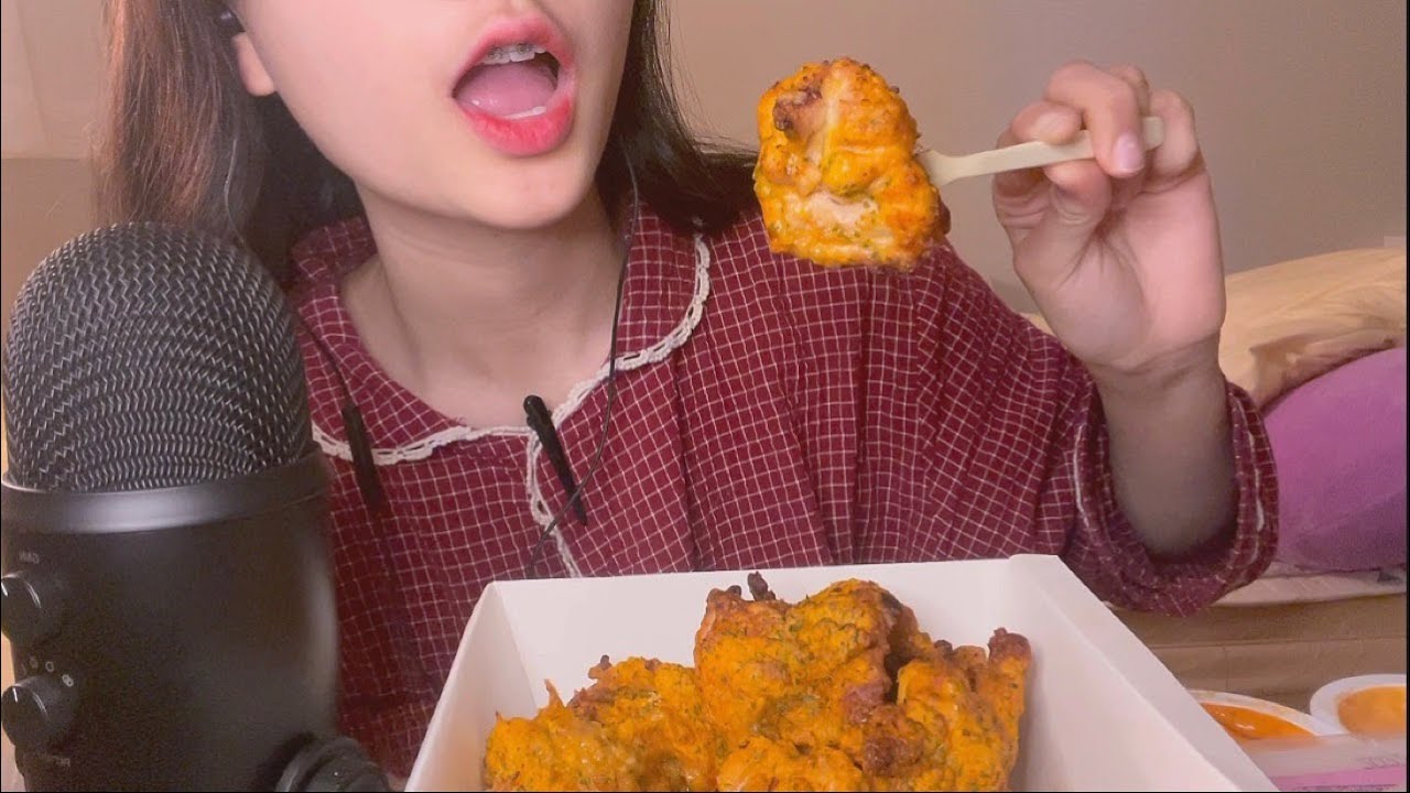 굽네 고추바사삭 치킨 이팅사운드 | 교정 후 첫 먹방 ' 皿 ' | 치킨ASMR