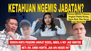 Rismon Usulkan Habib Rizieq, Roy & Amien Rais Jadi Mentri Prabowo Neti Buat Negara Sendiri Aja