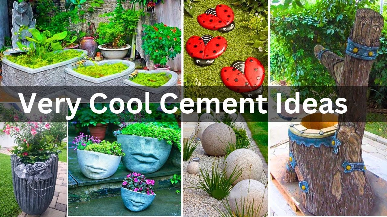 Very Cool CEMENT ideas / Creative cement ideas /cement ideas for garden 