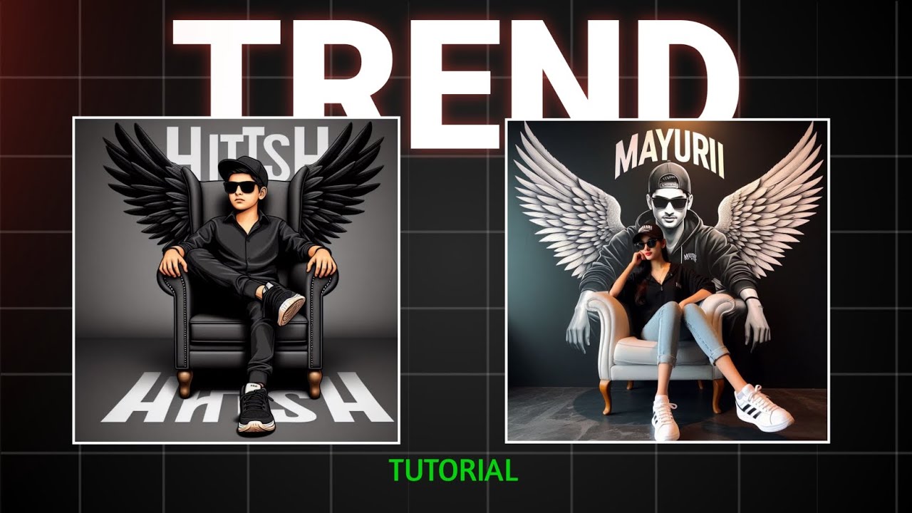 Viral 3D Wings Name Ai Photo Editing | Girls, Boys ❤️