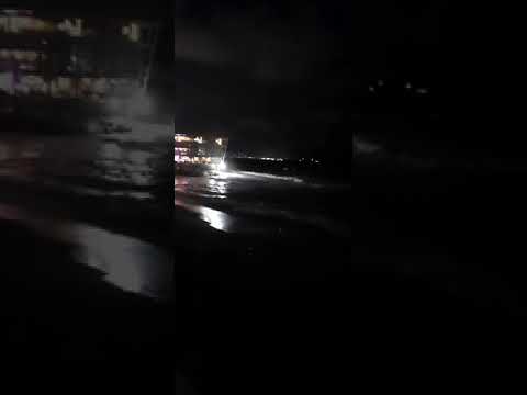 بحر اسكندرية بليل مرعب