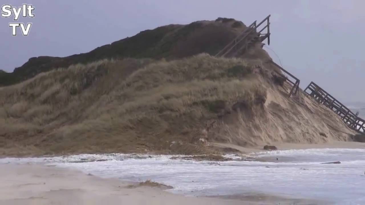 Hörnum Odde vor 5 Wochen und heute nach 