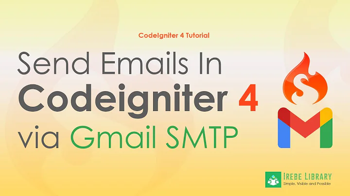Simple Way To Send Email In Codeigniter 4 via Gmail SMTP