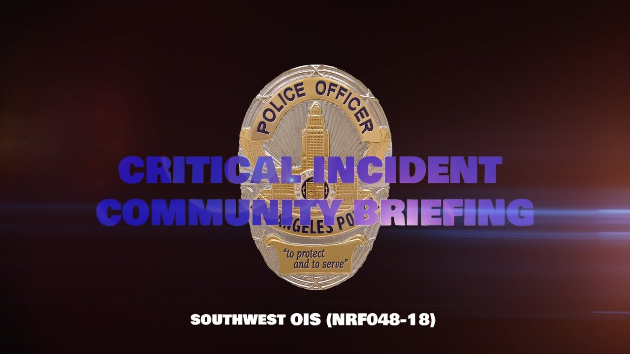 Southwest Area Officer Involved Shooting 7/29/18 (NRF04818) YouTube