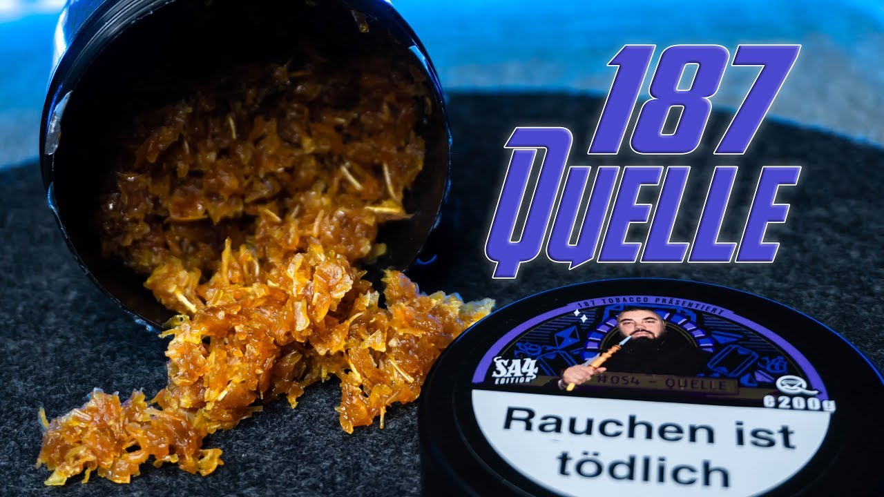 187 Tobacco Quelle - TRAUBE MINZE - DER NEUE 187 SHISHA TABAK!