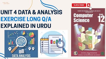 Class 12 Computer Unit 4 | Data and Analysis | Long Questions with Detailed Answers | New Book 2025