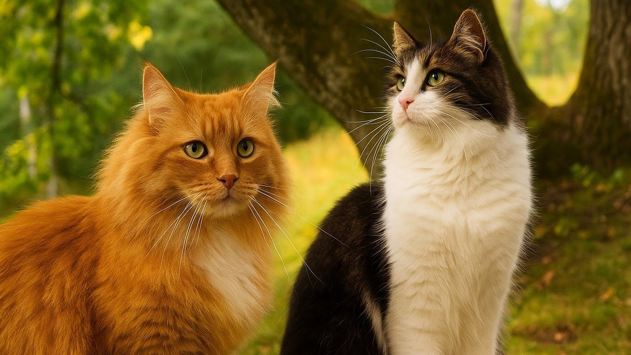 8-Min Outdoor Cat ASMR 🔍 Cozy Garden Exploration (Real Nature Sounds) | Jan the Orange Cat 🐾