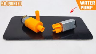 How To Make Water Pump At Home | 3D Printer Water Pump