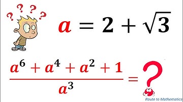 If a= 2+ sqrt(3) , then Find The Value of (a^6 +a^4 + a^2 + 1)/a^3 is