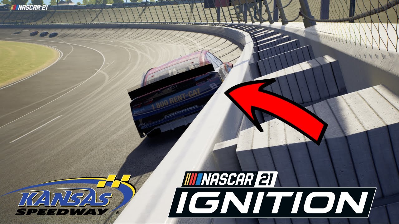 Ride The Wall Nascar 21 Ignition Kansas Wheel Gameplay Youtube