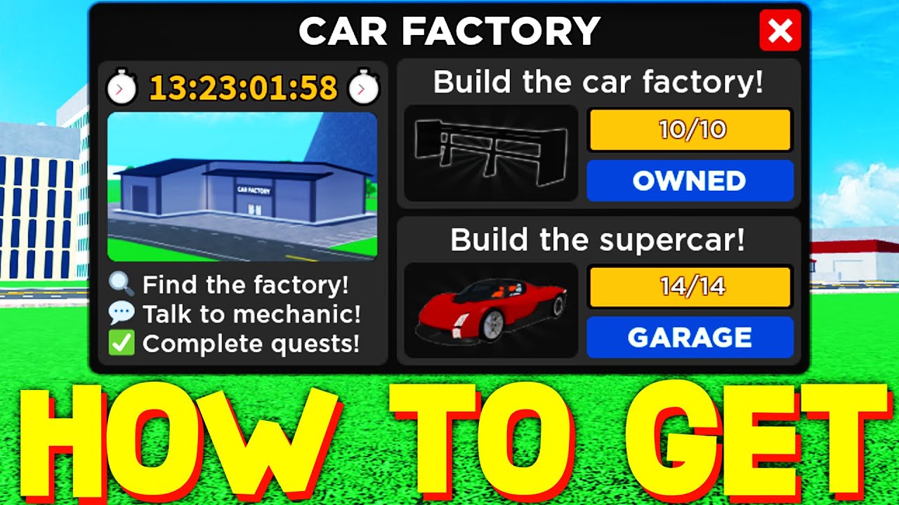 HOW TO FIND ALL CAR FACTORY & SUPERCAR PARTS LOCATIONS in CAR DEALERSHIP TYCOON! (CAR HUNT EVENT)