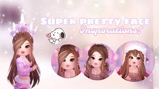 5 SUPER PRETTY FREE FACE INSPIRATIONS!! ||RoyaleHigh|| *face ideas/free faces •RoyaleShimmer•