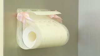 DIY Paper Towel Holder♪＊キッチンを涼しく演出♪透明の「ペーパーホルダー」の使い勝手もバツグン！