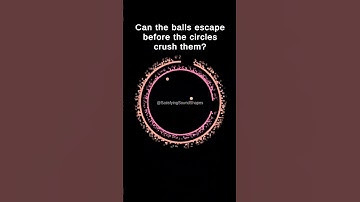 Bouncing Balls - Can They Escape In Time? #satisfying  #simulation  #asmr