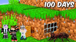We Survived 100 Days inside One Block In Minecraft... We Survived 100 Days inside One Block In Minecraft...