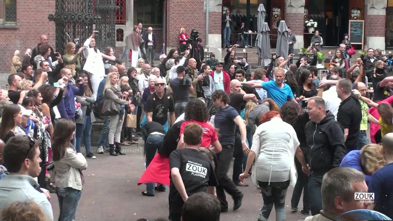 The Netherlands, Amsterdam Beursplein: International Zouk FlashMob 1, September 16th 2012