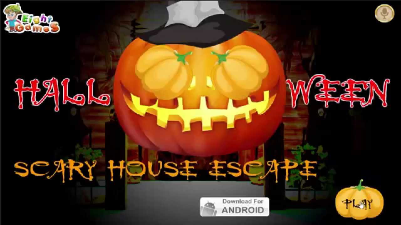 Eight Game Halloween Scary House Escape walkthrough Eightgames . - YouTube