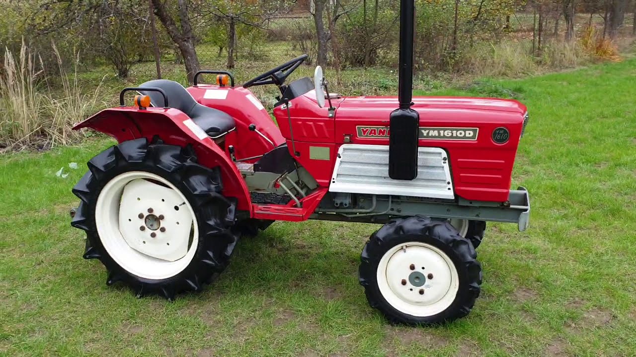 Yanmar YM1610D 4x4 + glebogryzarka/Japoński Traktor - YouTube