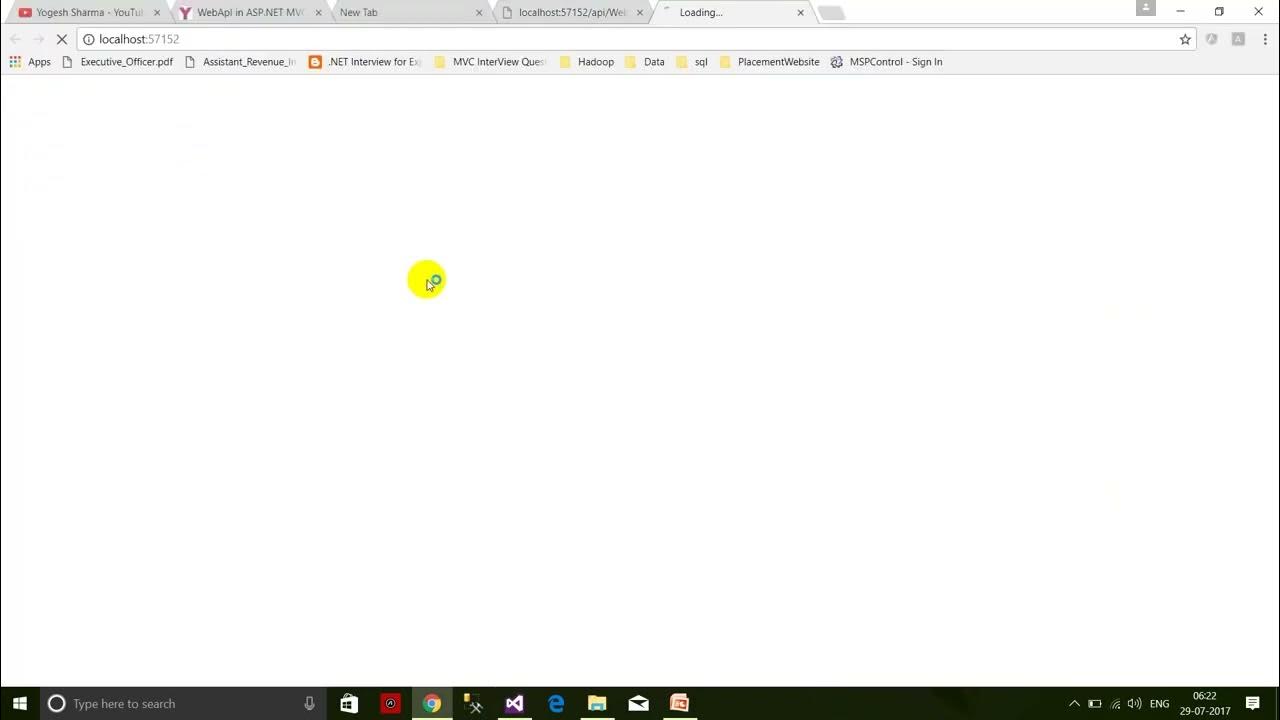 How to create web api and use in asp net mvc - YouTube
