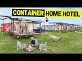 QUIRKY SHIPPING CONTAINER HOME HOTEL w/ 6x40ft Containers! (Full Tour)