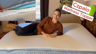 Czpalo Gel Memory Foam Mattress Topper, with removable cover! #mattresstopper #mattress #bed
