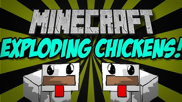 Minecraft: EXPLODING CHICKENS! (Explosive Chickens Mod) | Mod Showcase