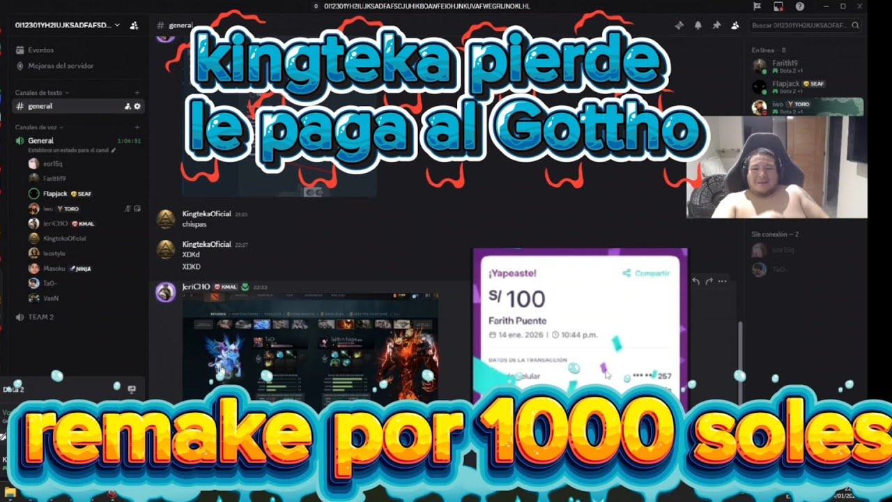 Kingteka pierde el reto de streemers , le paga a Mathew // hacen remake por 1000 soles 