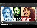 Very easy method for creating vector portrait  coreldraw with ahsan sabri