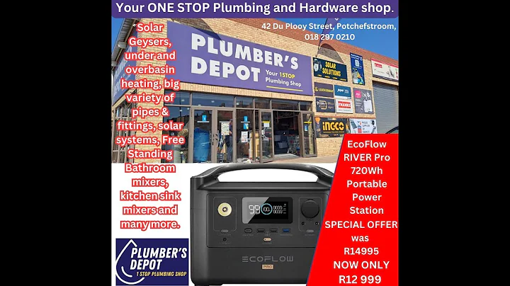 plumbers depot. order online the NEW  EcoFLow portable power station, no whorries for loadshedding