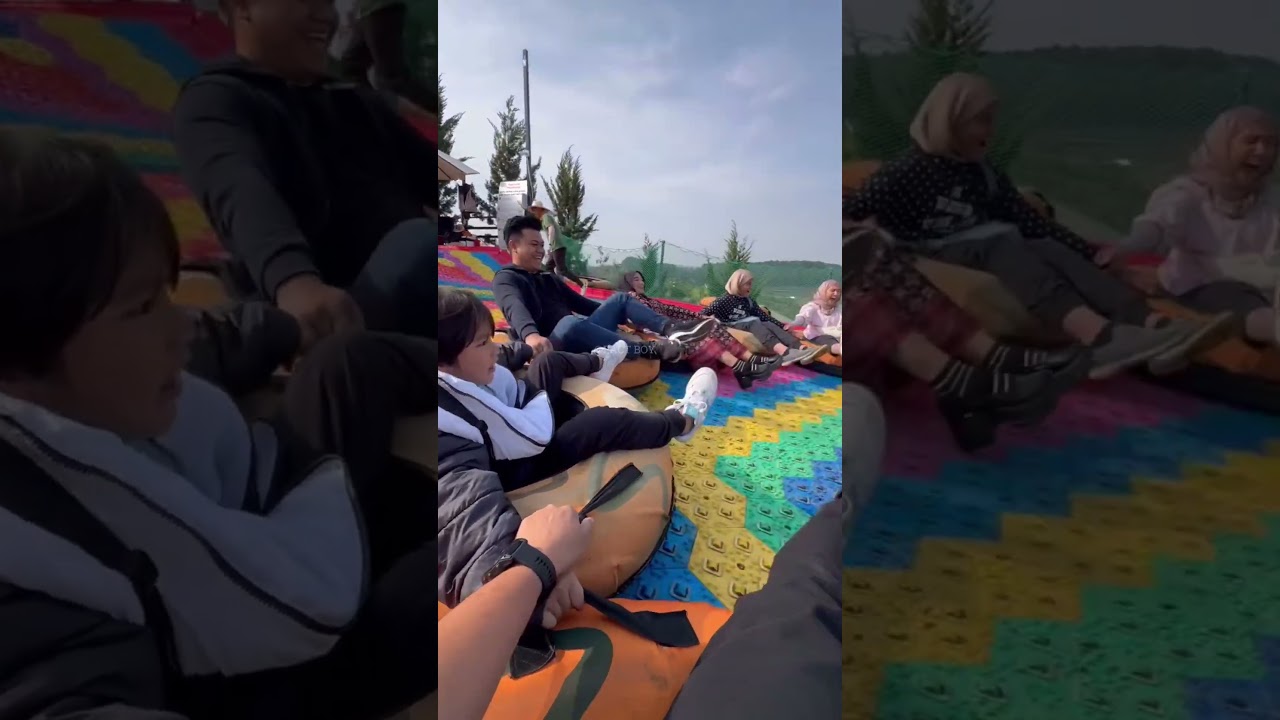 The whole group did the slide!